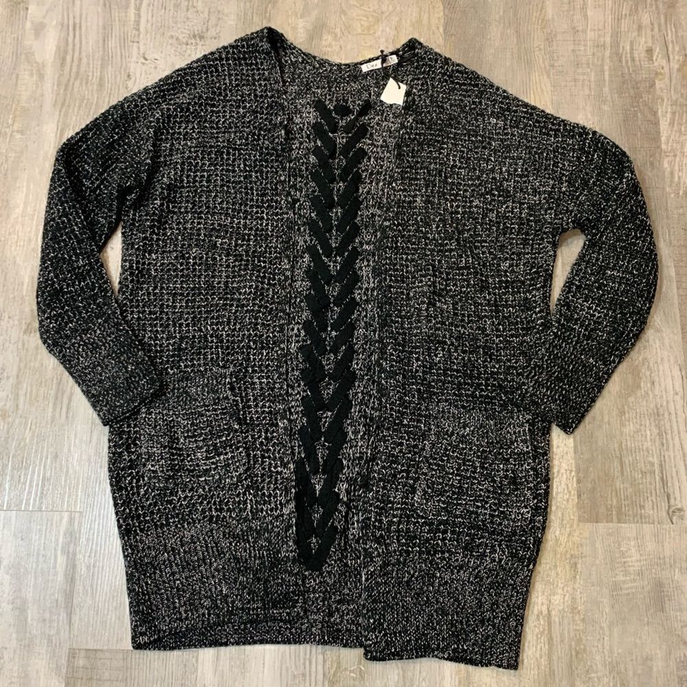 NWT DEX Open cardigan w/pocket lace… - Picture 12 of 15